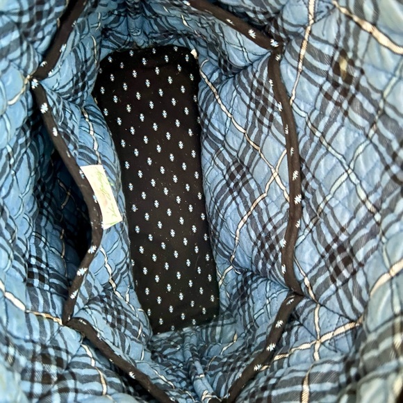 Vintage Vera Bradley Black Zipper Tote Floral Pattern - Picture 4 of 4